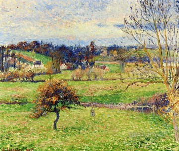 カミーユ・ピサロ Painting - エラニーの野原 1885年 カミーユ・ピサロ